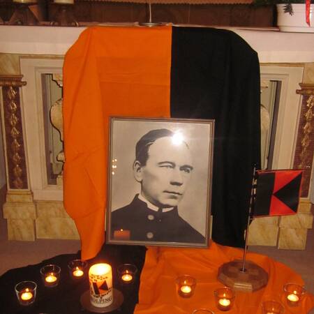 Feierlich gestalteter Altar zum Kolpinggedenktag 2015 in Obernfeld